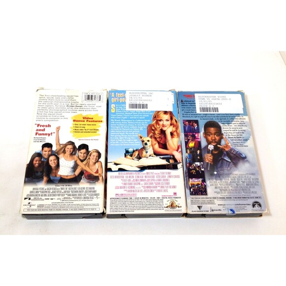 (3) Vintage Movie Lot VHS Bring It On  Legally Blond  Down To Earth Chris Rock - Picture 5 of 10